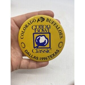 1996 Cotton Bowl Classic Colorado Buffaloes CU Buffs Stick Back  3” Pin Dallas